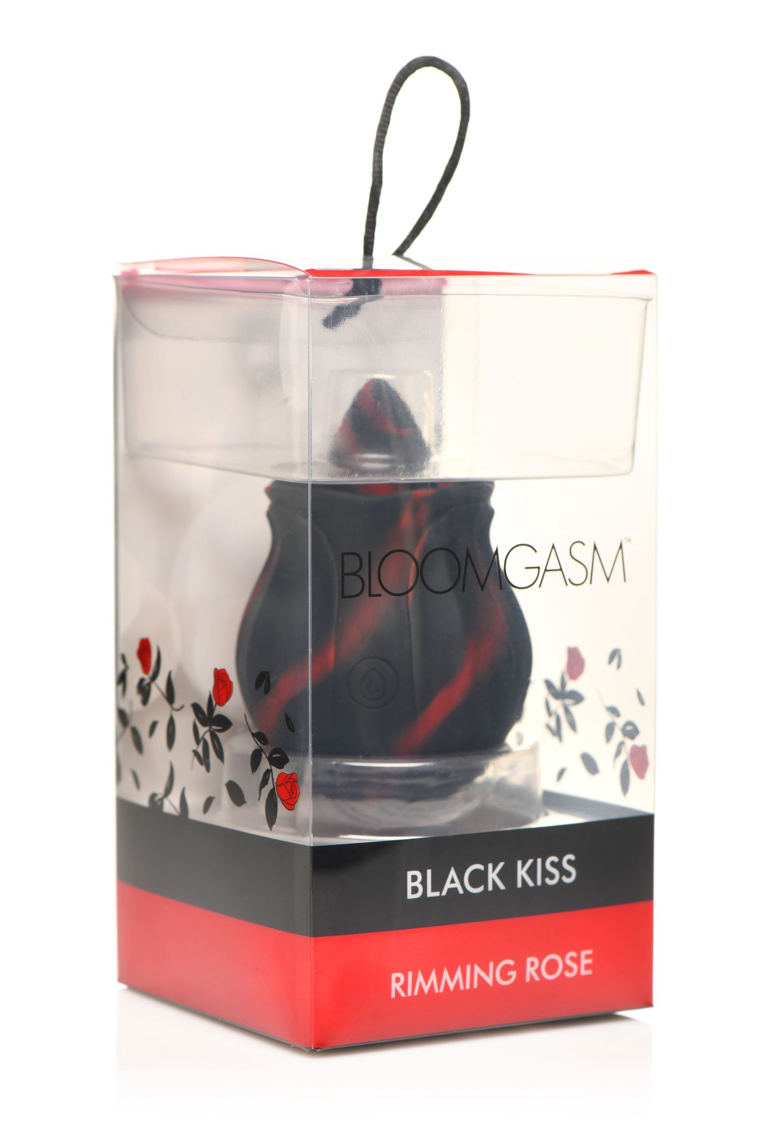 BLOOMGASM - Black Kiss Rimmende Roos Vibrator - Rood/Zwart foto 17