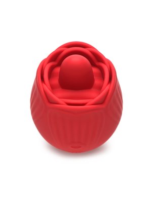 BLOOMGASM - French Rose Lik- en Vibratiestimulator - Rood
