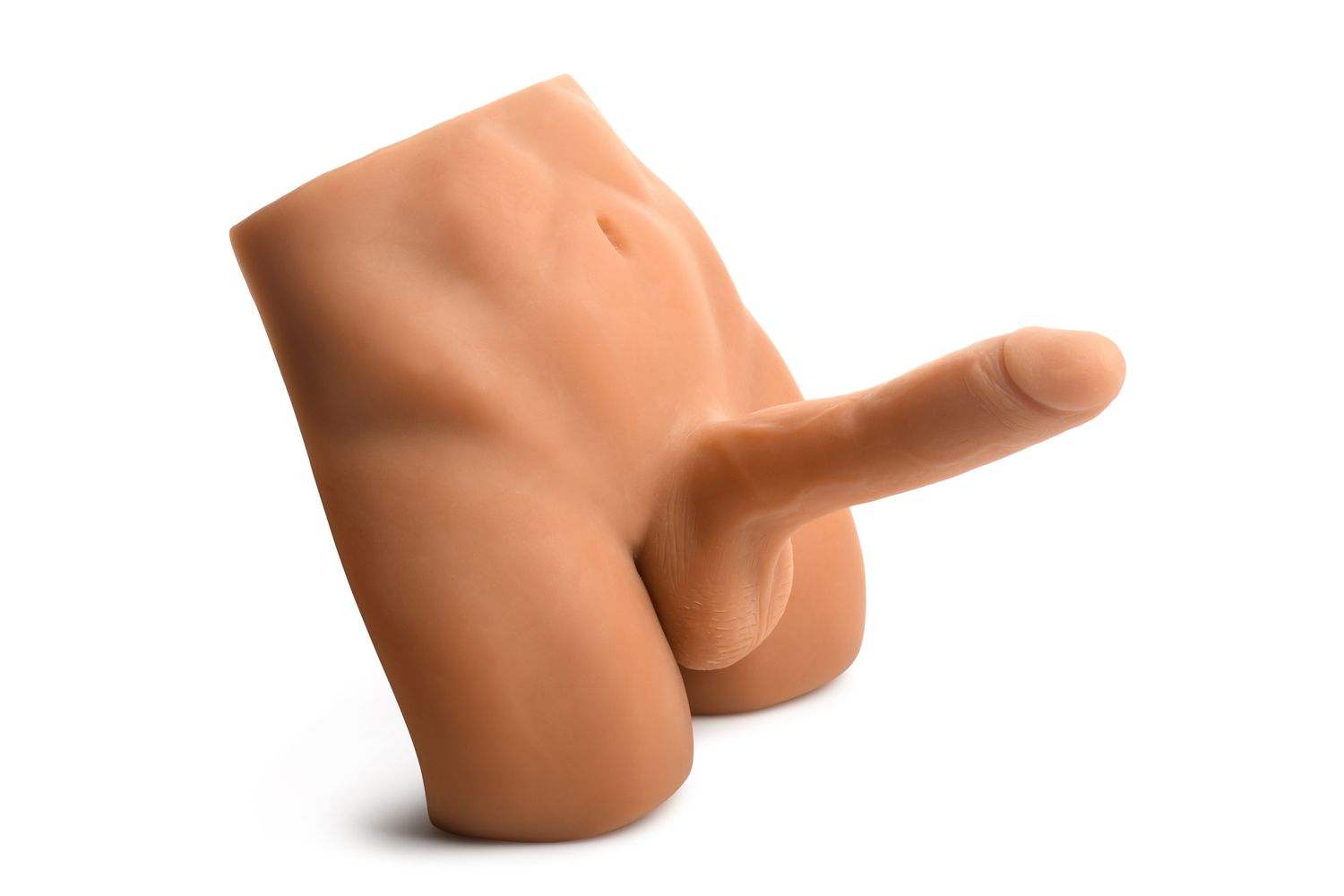 JOCK - Ass Masturbator met Positioneerbare Dildo - Mediumkleurig - Afbeelding 2