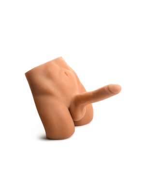 JOCK - Ass Masturbator met Positioneerbare Dildo - Mediumkleurig