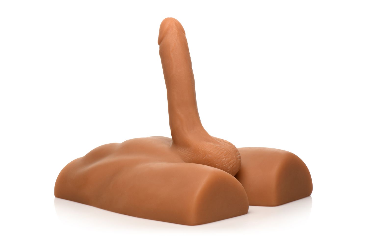 JOCK - Ass Masturbator met Positioneerbare Dildo - Mediumkleurig - Afbeelding 3