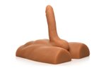 JOCK - Ass Masturbator met Positioneerbare Dildo - Mediumkleurig