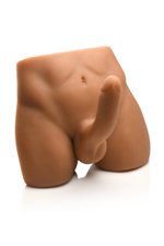 JOCK - Ass Masturbator met Positioneerbare Dildo - Mediumkleurig