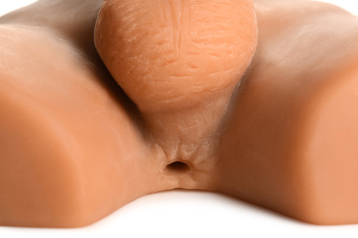 JOCK - Ass Masturbator met Positioneerbare Dildo - Mediumkleurig