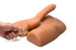 JOCK - Ass Masturbator met Positioneerbare Dildo - Mediumkleurig