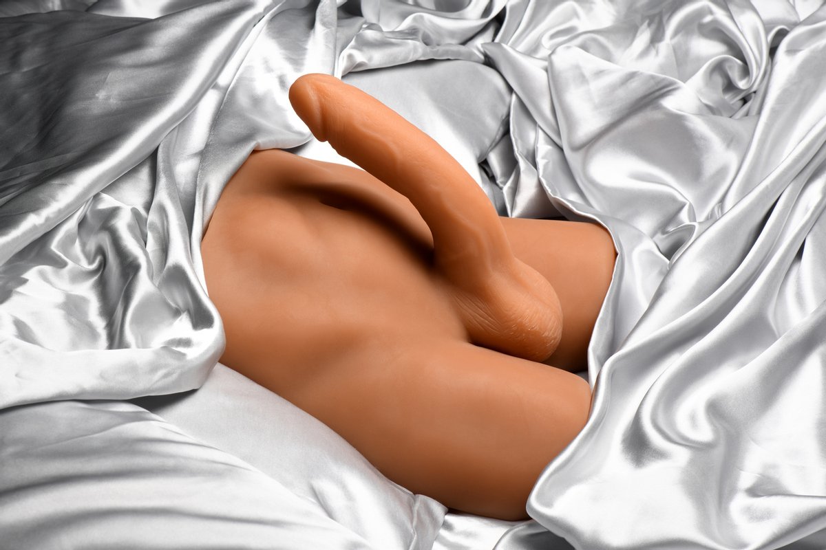 JOCK - Ass Masturbator met Positioneerbare Dildo - Mediumkleurig