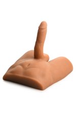 JOCK - Ass Masturbator met Positioneerbare Dildo - Mediumkleurig