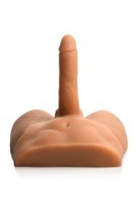 JOCK - Ass Masturbator met Positioneerbare Dildo - Mediumkleurig