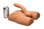 JOCK - Ass Masturbator met Positioneerbare Dildo - Mediumkleurig