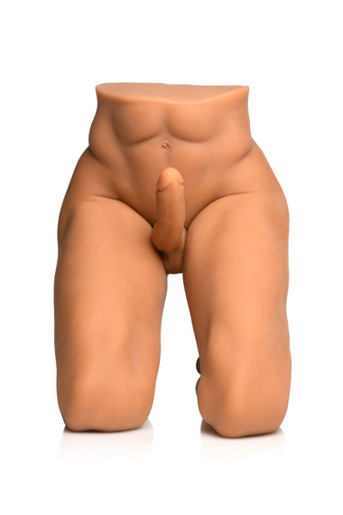 male thrusting sex doll Henry-34.61LB Realistic Male Torso With 6.29in Thrusting Dildo main image 0