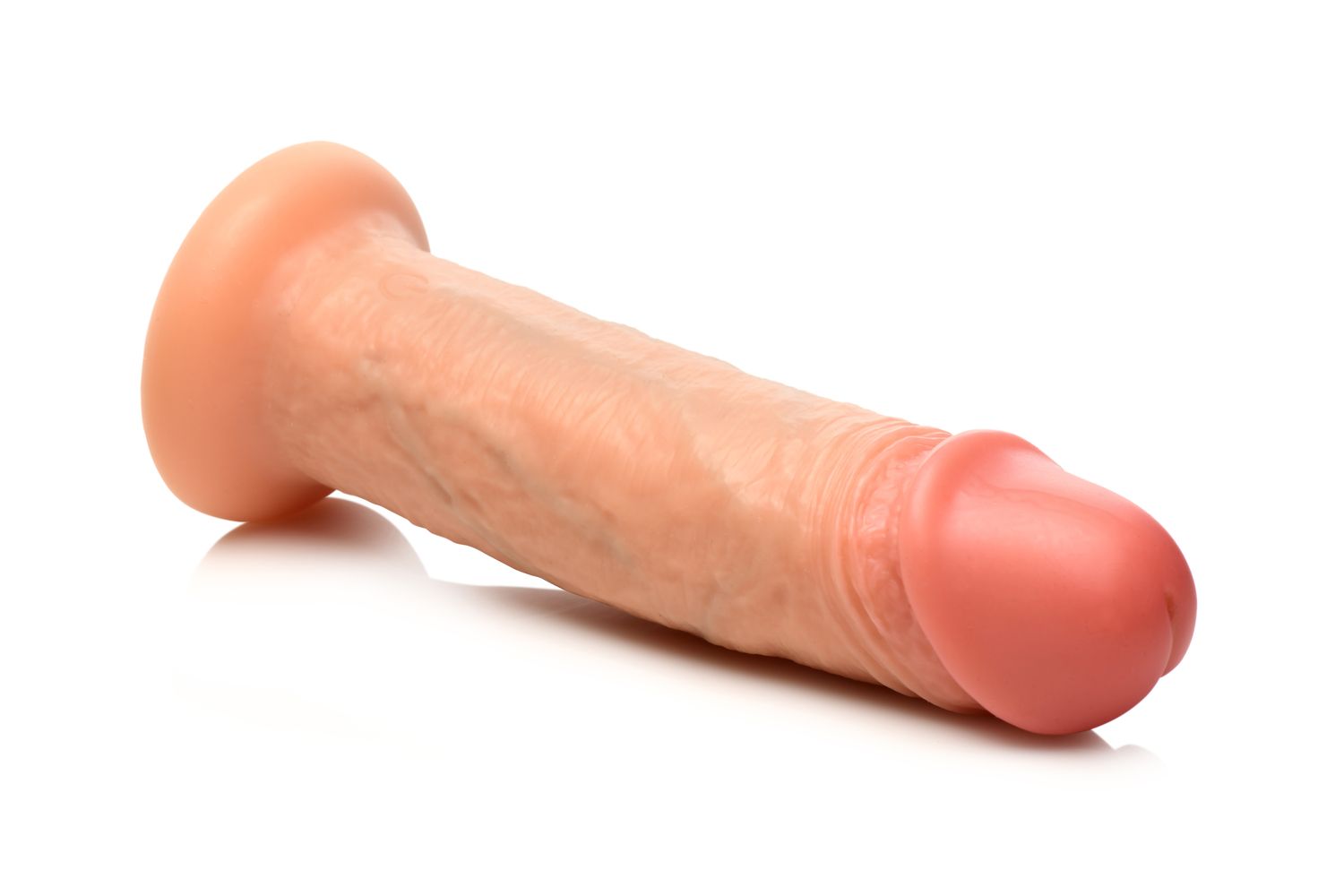 JOCK - Real Skin Vibrerend Dildo - 20 cm & Lichtkleurig - Afbeelding 8