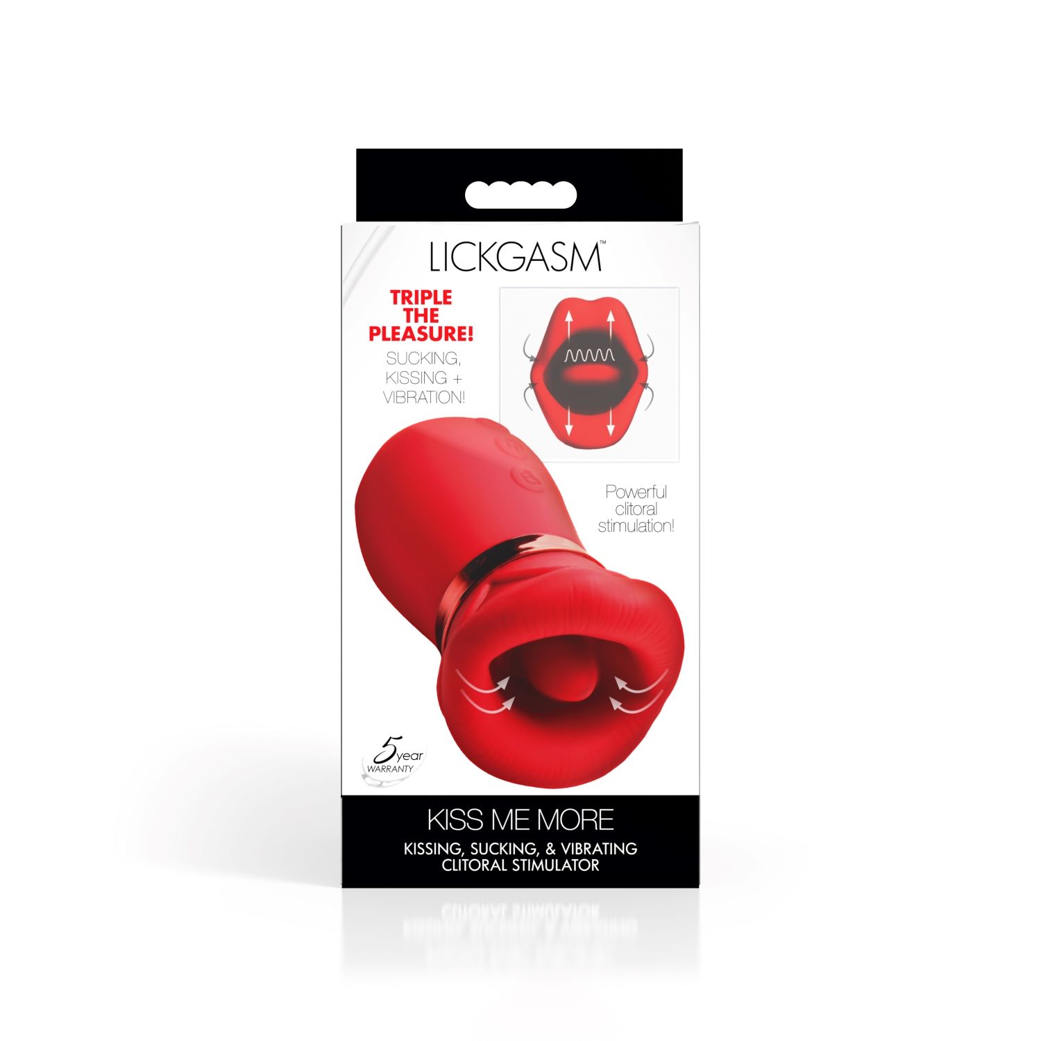 LICKGASM - Kiss Me More Clitorisstimulator Zuigen, Trillen & Kussen - Afbeelding 13