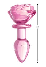 BOOTY SPARKS - Rose Glass Anaalplug Small - Roze