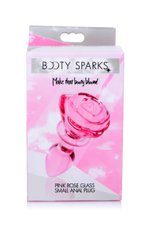 BOOTY SPARKS - Rose Glass Anaalplug Small - Roze