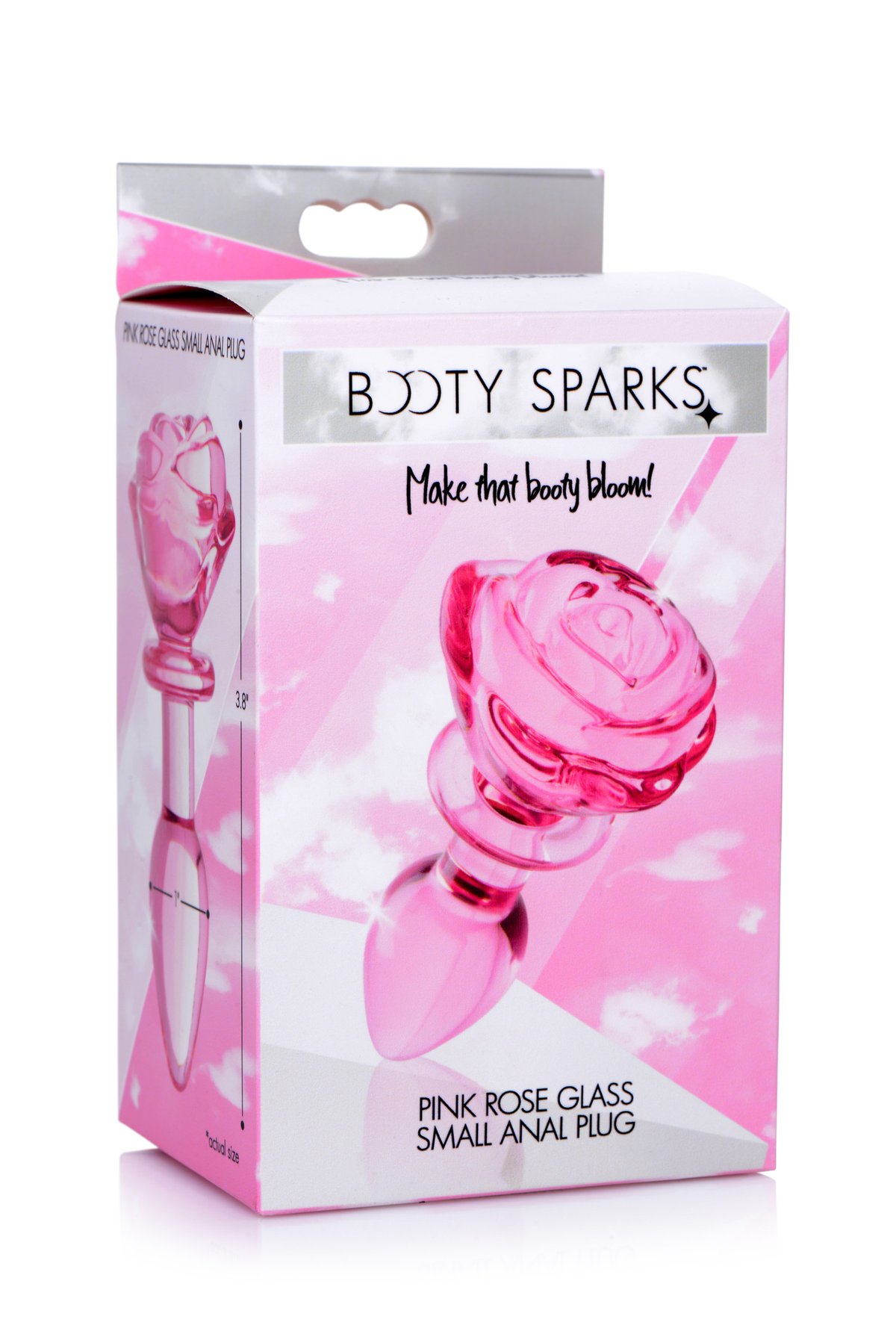 BOOTY SPARKS - Rose Glass Anaalplug Small - Roze