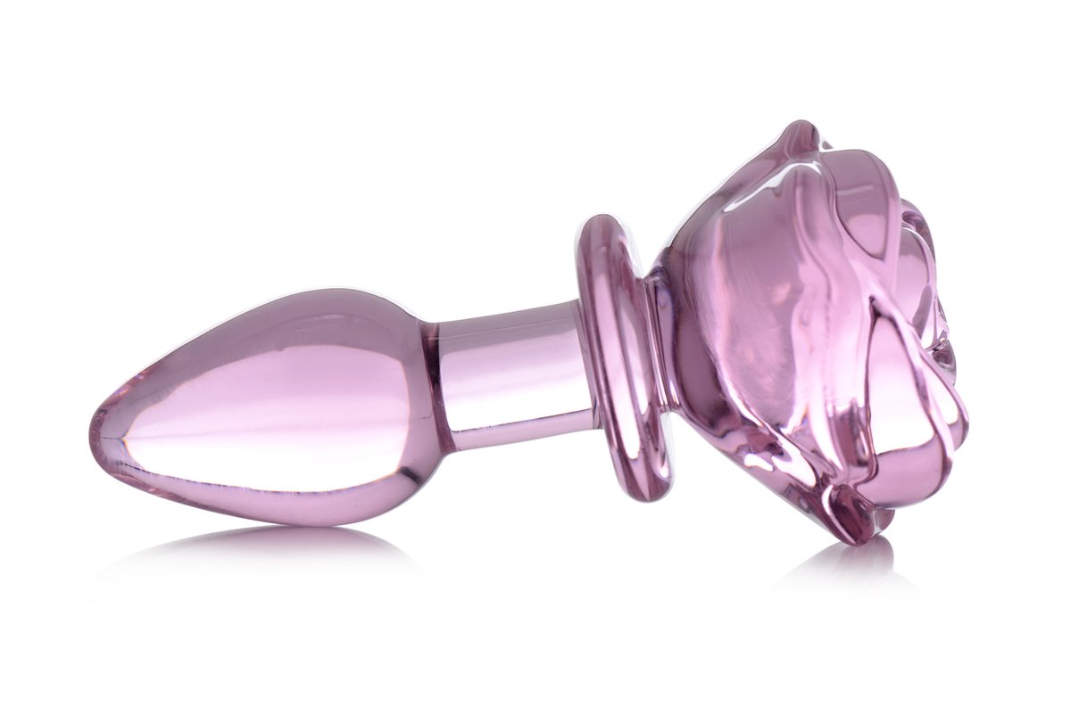 BOOTY SPARKS - Rose Glass Anaalplug Small - Roze