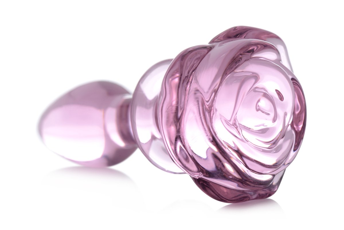 BOOTY SPARKS - Rose Glass Anaalplug Small - Roze