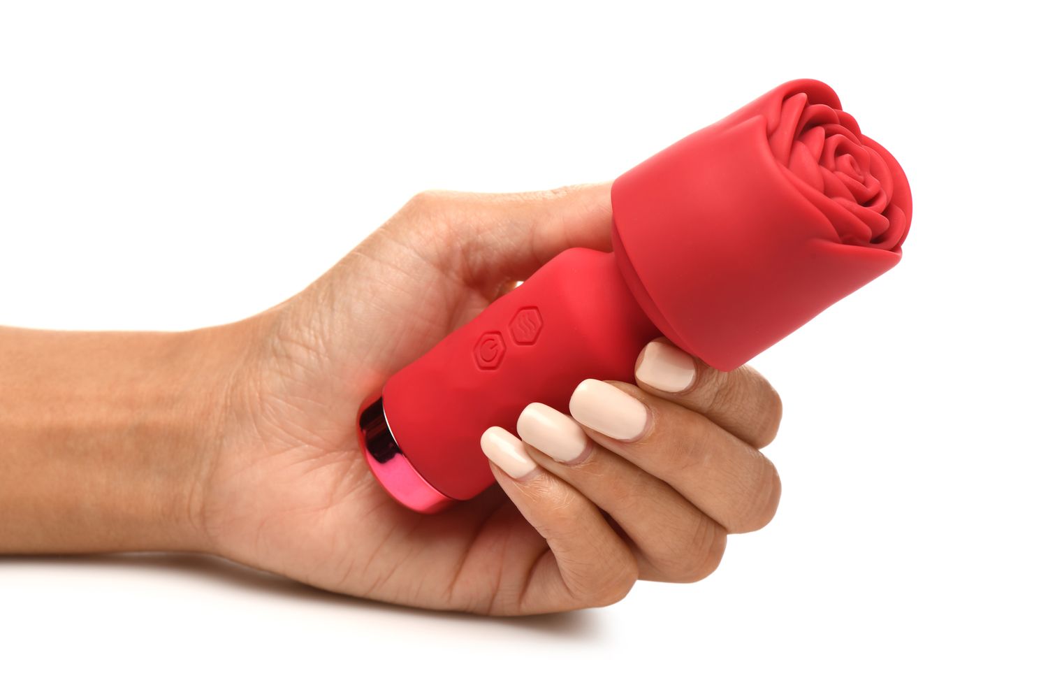 BLOOMGASM - Pleasure Rose Mini Wand Vibrator - Rood - Afbeelding 7