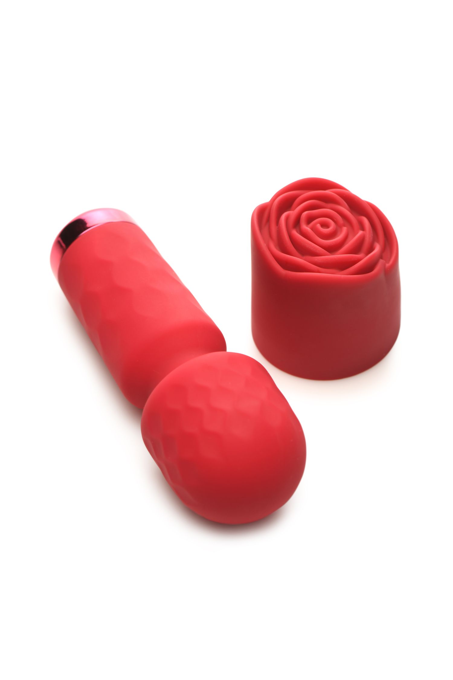 BLOOMGASM - Pleasure Rose Mini Wand Vibrator - Rood - Afbeelding 4