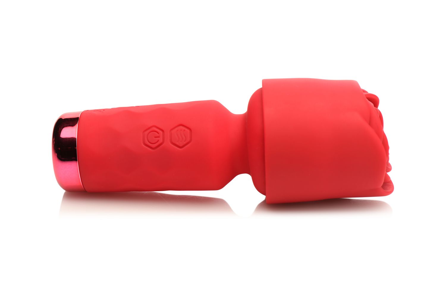 BLOOMGASM - Pleasure Rose Mini Wand Vibrator - Rood - Afbeelding 2