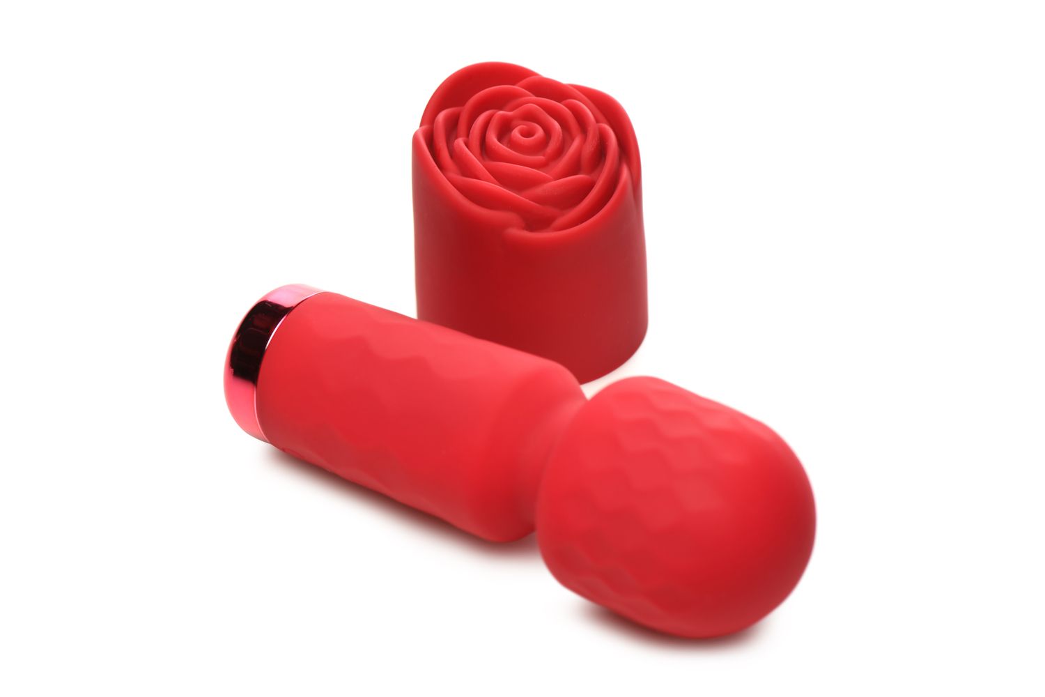 BLOOMGASM - Pleasure Rose Mini Wand Vibrator - Rood - Afbeelding 3