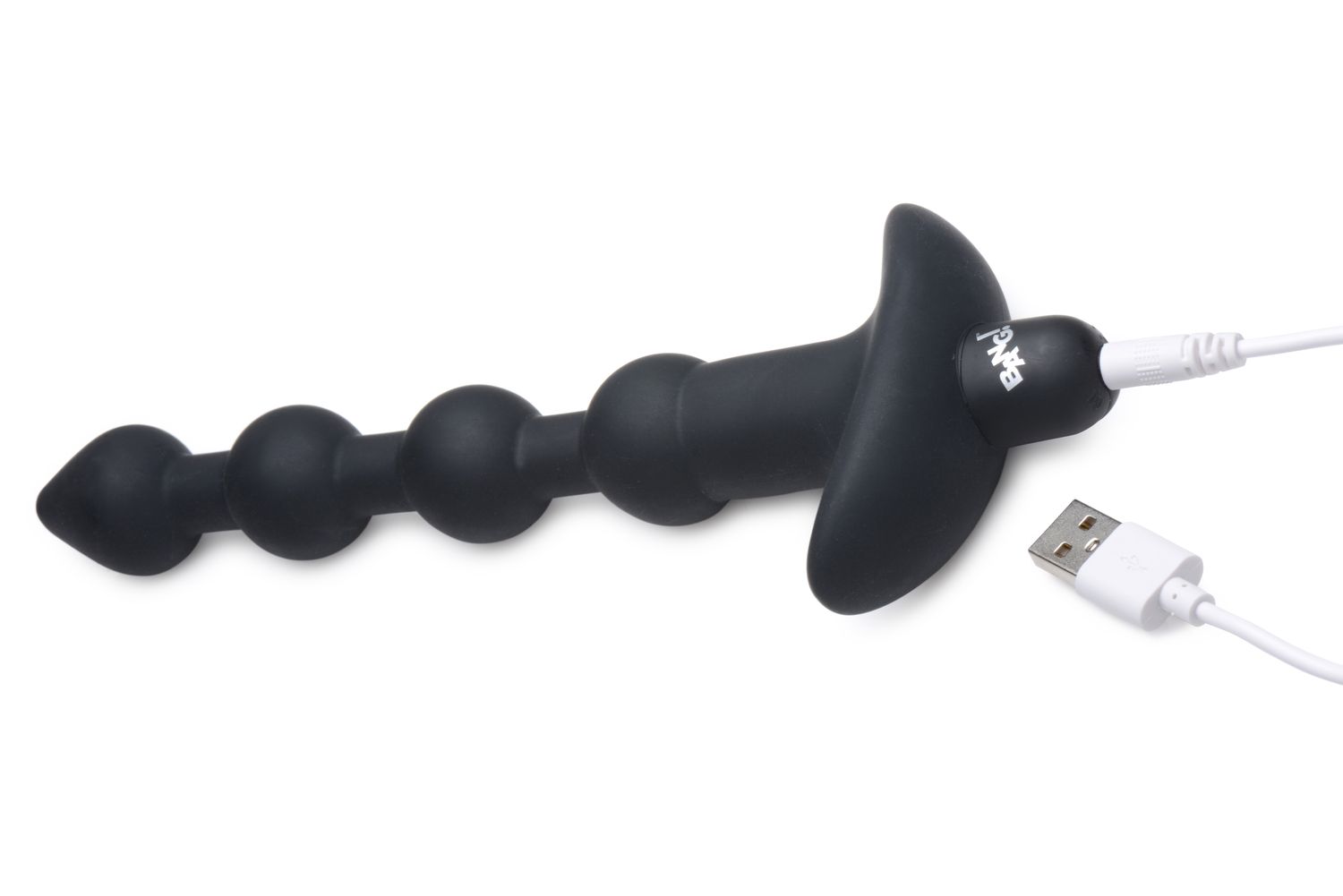 BANG! - 28X Vibrerende Silicone Anaalkralen met Afstandsbediening - Zwart - Afbeelding 10