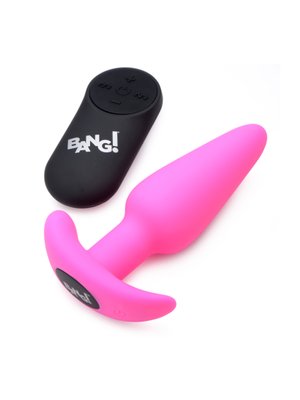 BANG! - Vibrerende Anaalplug met Afstandsbediening - Roze