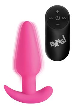 BANG! - Wibrujący Korek Analny z Pilotem - Różowy