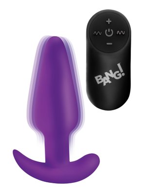 BANG! - Vibrerende Anaalplug met Afstandsbediening - Paars