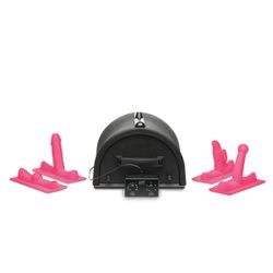 LOVE BOTZ - 50X Saddle Pro Sexmaschine mit 4 Aufsätzen - Schwarz