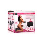 LOVE BOTZ - 50X Saddle Pro Sex Machine met 4 Opzetstukken - Zwart