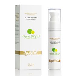 YESforLOV - Allover Delicious Massage Gel Pineapple Green Te